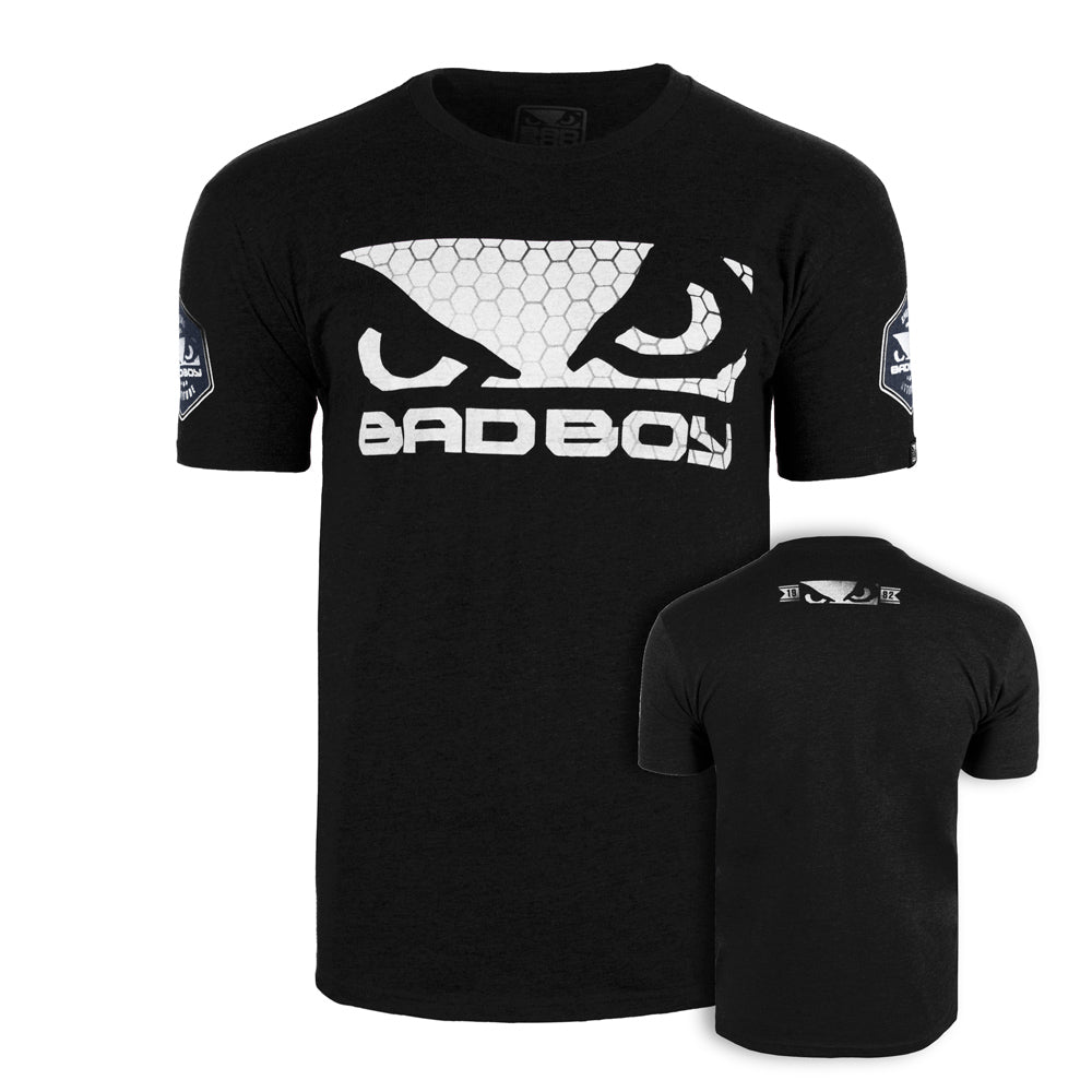 ✈ BAD BOY REUNION TOUR XX (2016) Tシャツ BAD BOY USA MMA Artist American Flag T-Shirt - Bad Boy